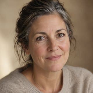 Placeholder portrait of a woman in her fifties